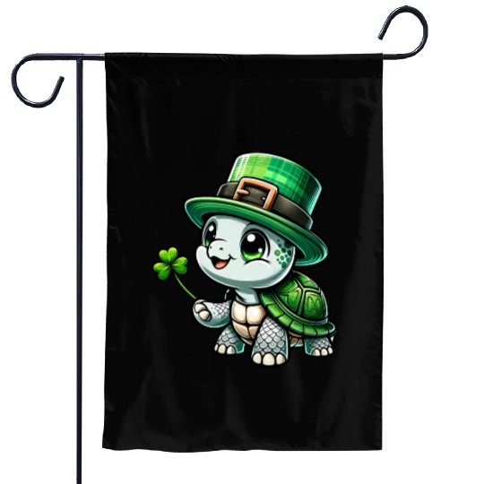 St. Patrick's Turtle Celebration Garden Flags