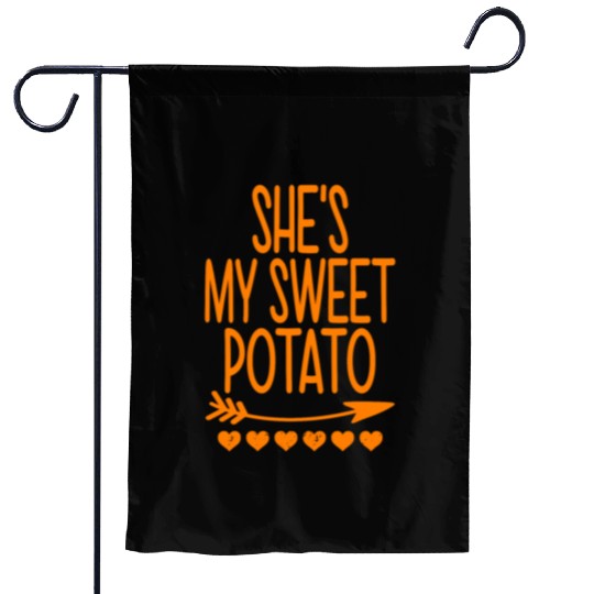 She s My Sweet Potato I Yam SET Thanksgiving Garden Flags