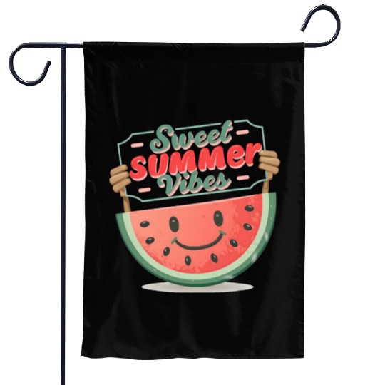 "Summer Joy: Smiling Watermelon" Garden Flags