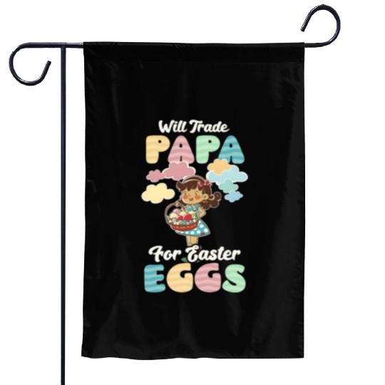 Christian Easter Trade Papa For Easter Eggs Garden Flags