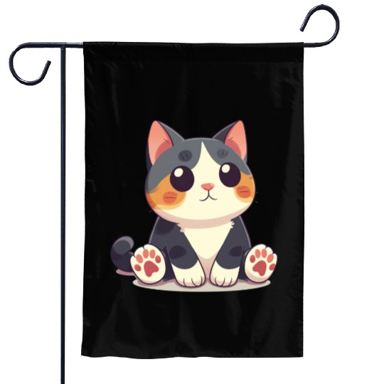 Super Cute Kawaii Cat Garden Flags