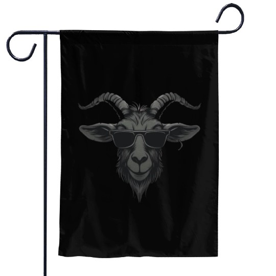 Goat Sunglasses Farmer Gift Garden Flags