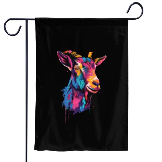 Goat Farmer Gift Garden Flags