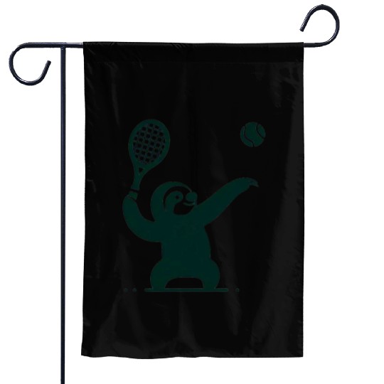 SLOTH TENNIS Garden Flags