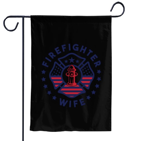Firefighter Wife Garden Flags