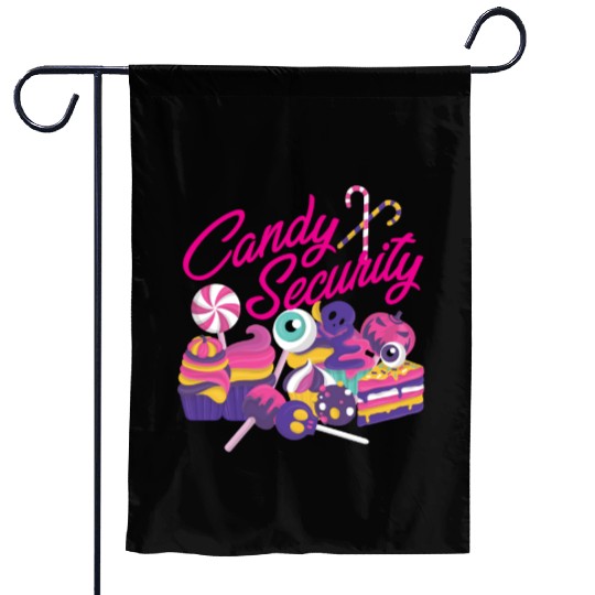 Candy Security Mom Dad Matching Birthday Costume Garden Flags