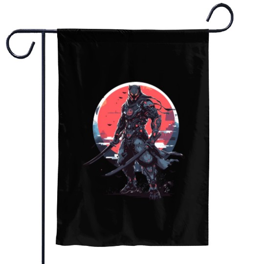 Anime Panther -Krieger Samurai Katana Garden Flags