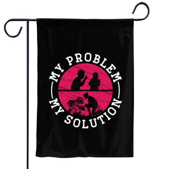 Monster Lover My Problem My Pictogram Mom Dad Garden Flags
