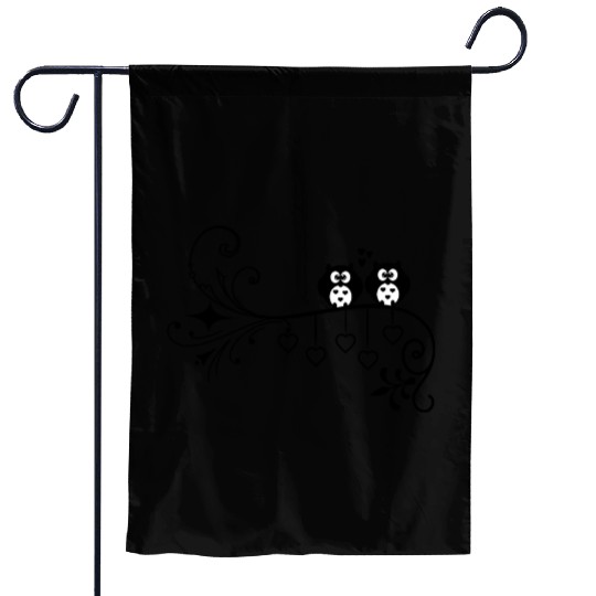 Cute Love Birds Garden Flags