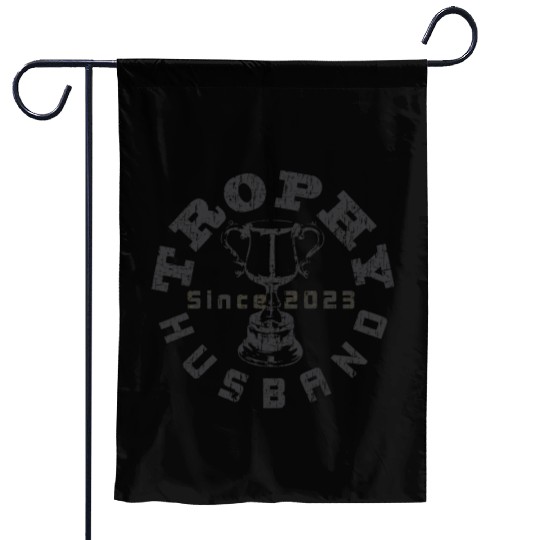 Trophy Husband 2023 Gray Garden Flags