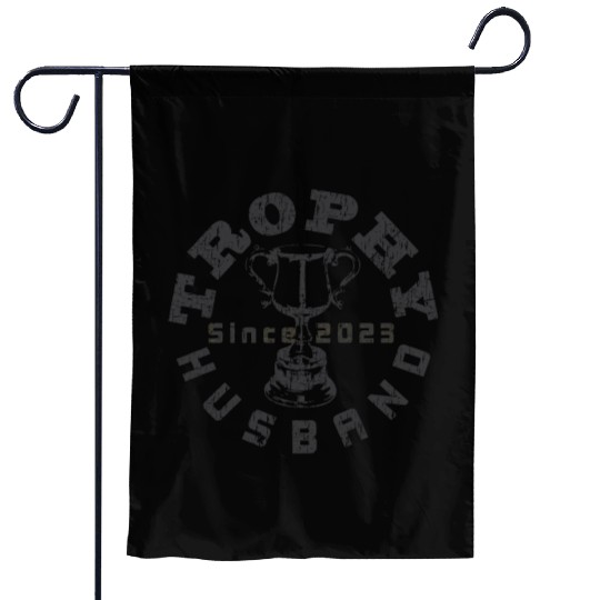 Trophy Husband 2023 Gray Garden Flags