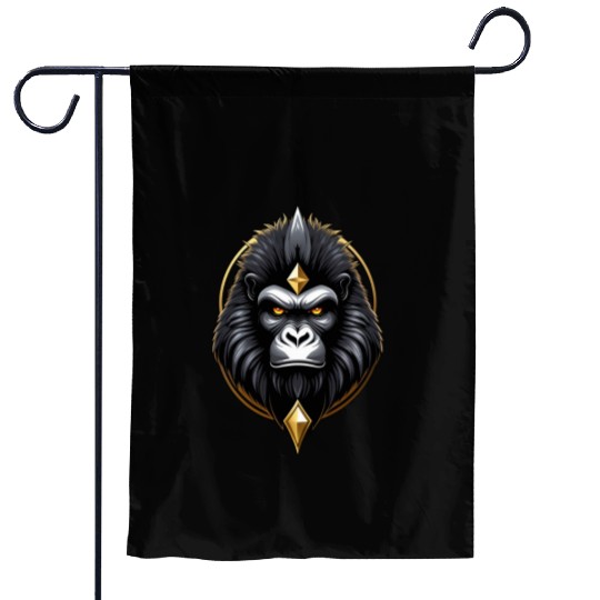 Hacker Gorilla Garden Flags
