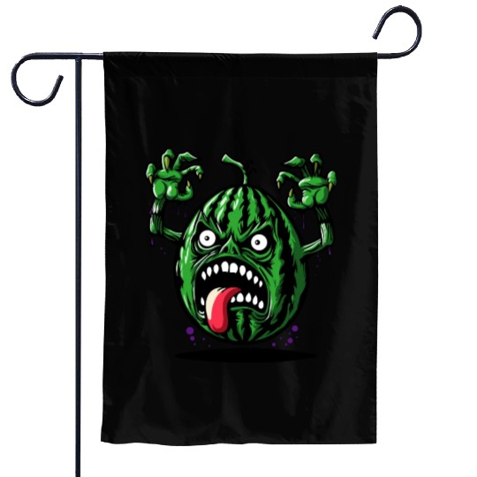 Watermelon Monster Floating Garden Flags