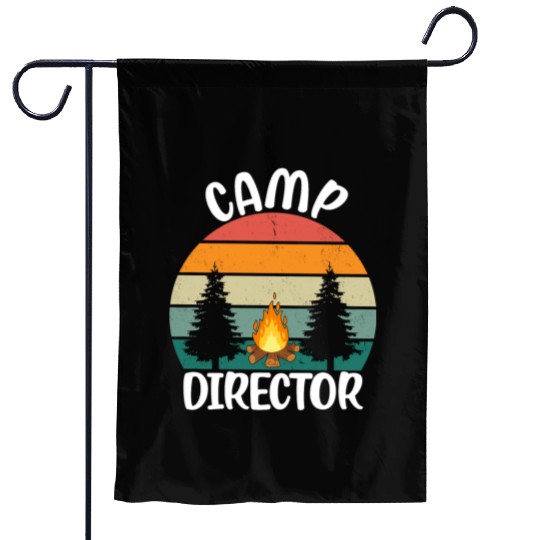 Counselor Camper Summer Camp Director Garden Flags