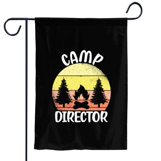 Counselor Camper Summer Camp Director Garden Flags