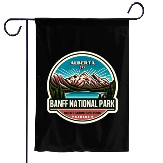 Banff National Park, Alberta Canada grizzly bears Garden Flags