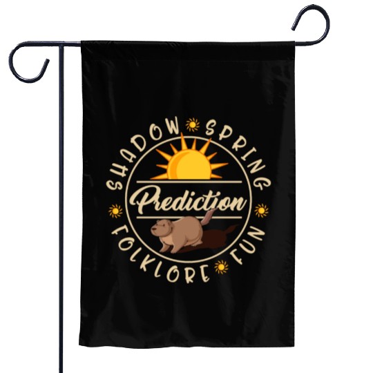Groundhog Garden Flags, Groundhog Prediction Shadow