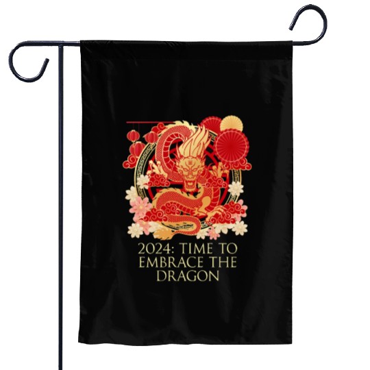 2024 Time to Embrace the Dragon Chinese New Year S Garden Flags
