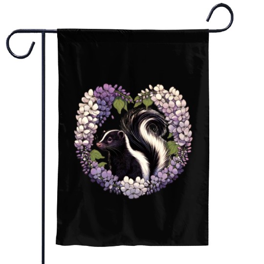 Spring Skunk Lilacs Garden Flags