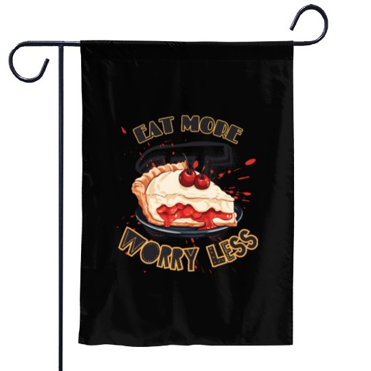 pi day eat more worry less happy pi day lover Garden Flags