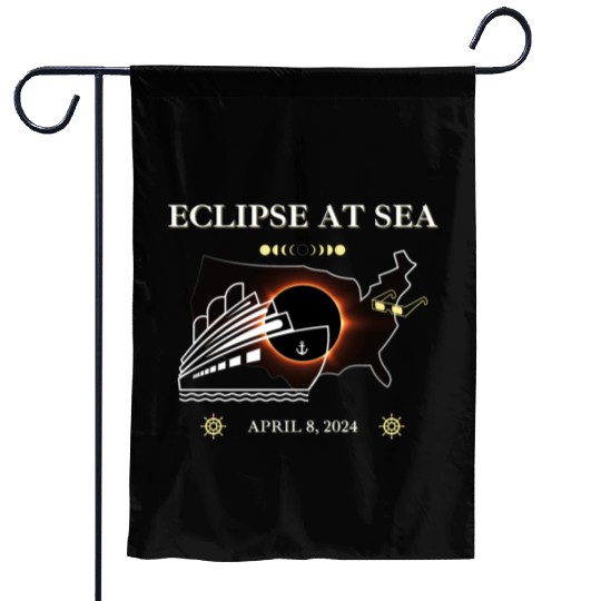 Eclipse At Sea Cruise Ship Adventure Garden Flags