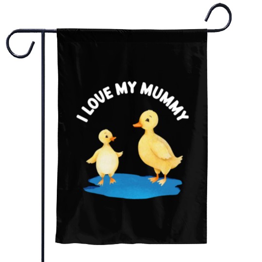 Cute Duck And Duckling Mother's Day For Kids And Garden Flags