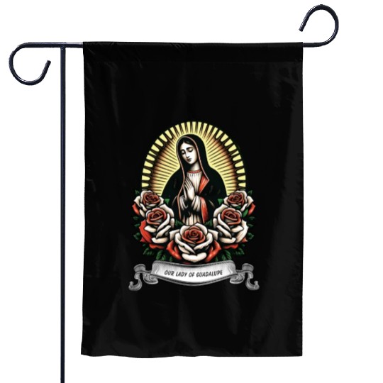 Our lady of Guadalupe Garden Flags