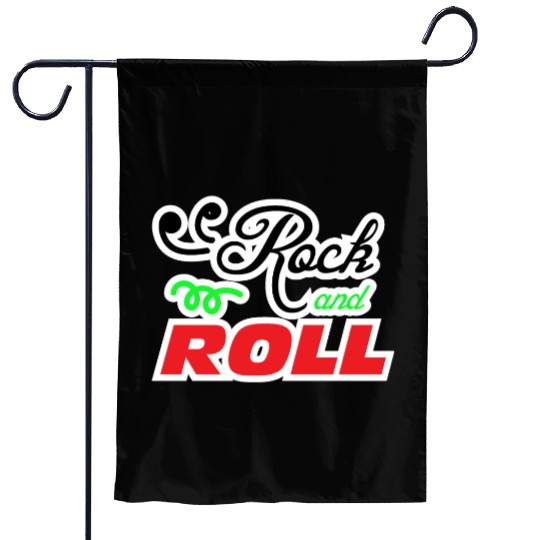 Rock and Roll design for music lovers Garden Flags