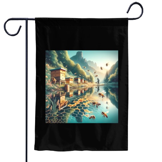 Honey Harvest Reflections Sweet Nectar Garden Flags