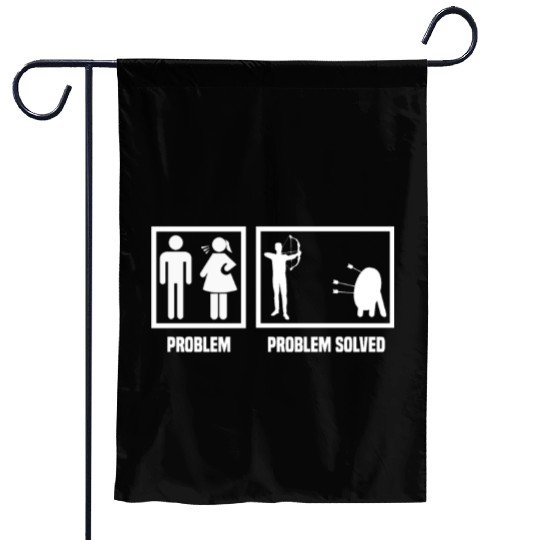 Funny Archery Archer Problem Garden Flags