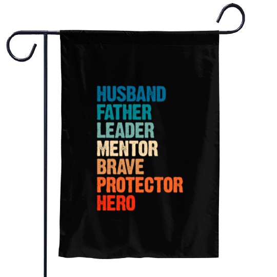 Husband father fathers day Garden Flags