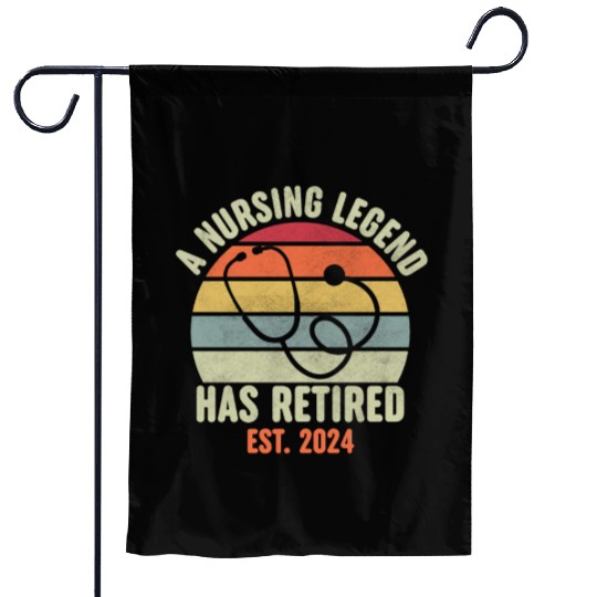 Retired Nurse 2024 Garden Flags, Funny Retired Nurse