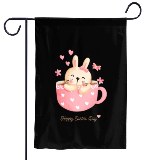 Happy Easter Day Garden Flags