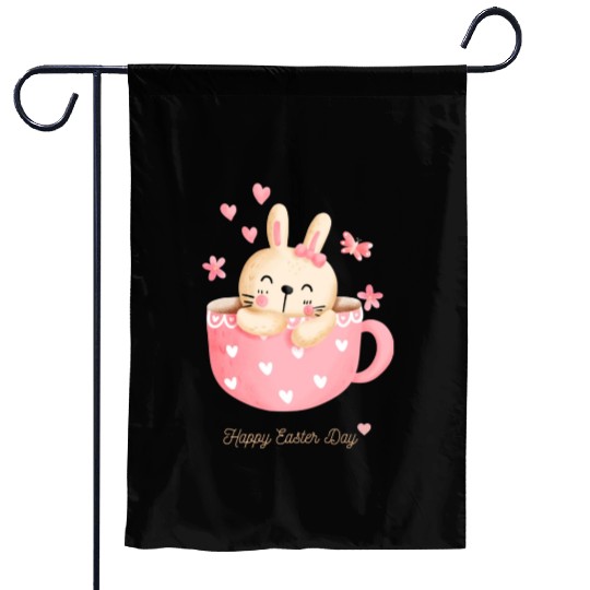 Happy Easter Day Garden Flags