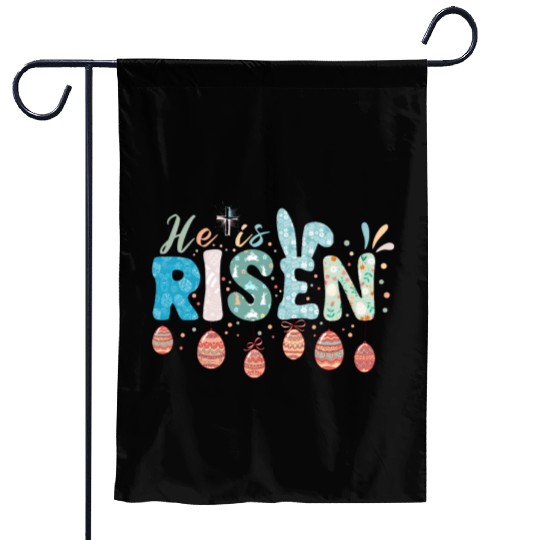 He Is Risen Easter Celebration Theme Garden Flags