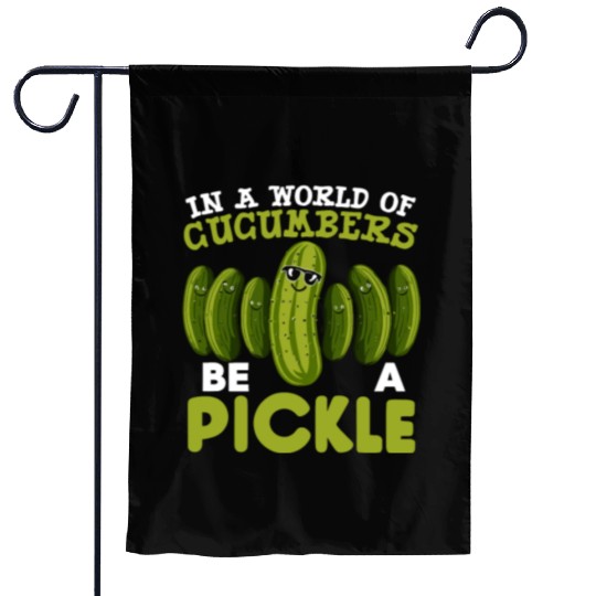 Pickle Lover Funny Pickle Dill pickle Pickled Garden Flags