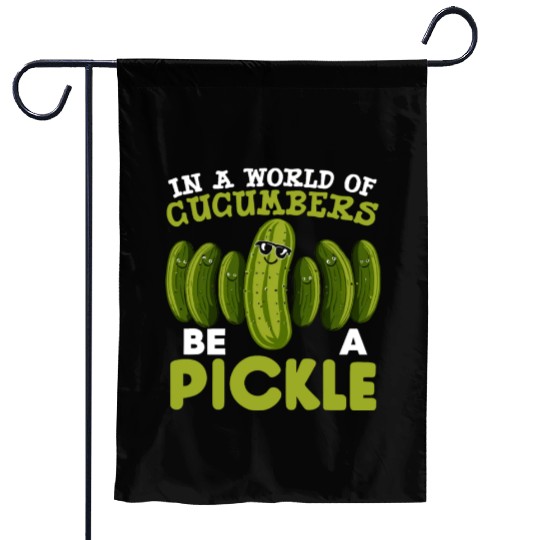 Pickle Lover Funny Pickle Dill pickle Pickled Garden Flags