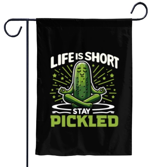 Pickle Lover Funny Pickle Dill pickle Pickled Garden Flags
