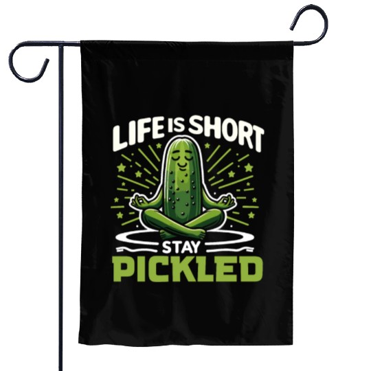 Pickle Lover Funny Pickle Dill pickle Pickled Garden Flags