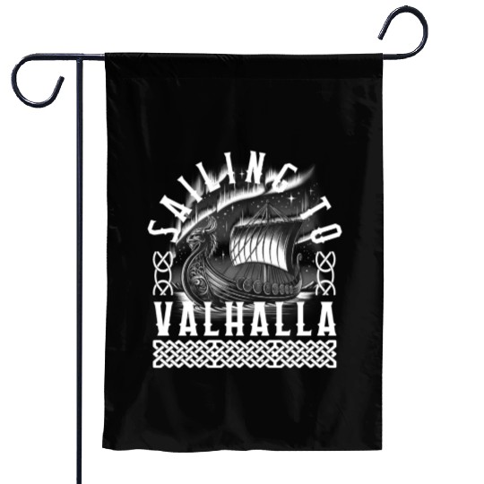 Vikings Garden Flags, Sailing To Valhalla Viking Ship