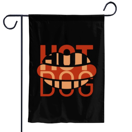 hotdog grapic icon Garden Flags