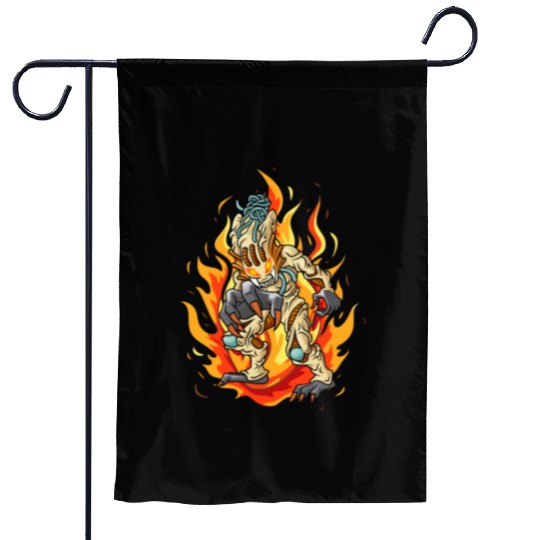 Alien Predator Garden Flags