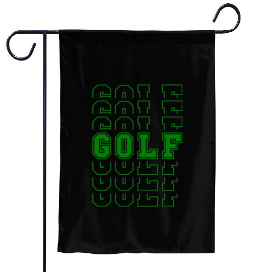 Golf Sport Multi Word Style Garden Flags