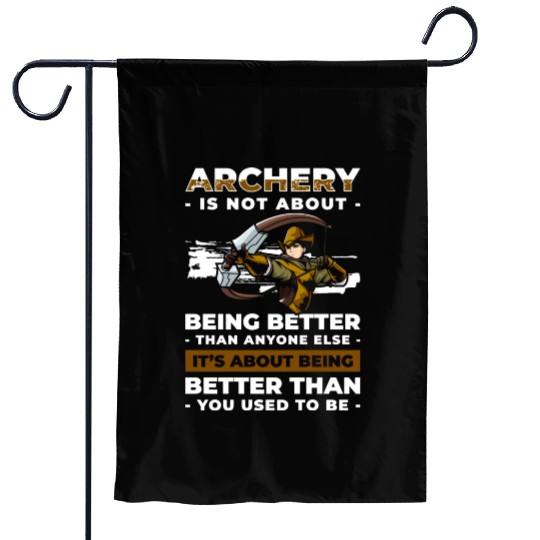 Archery Longbow Bow Hit Garden Flags