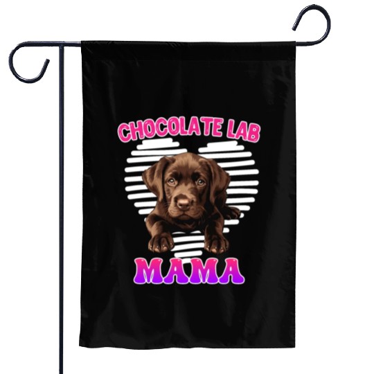 Labrador Retriever CHOCOLATE LAB MOM Labrador Garden Flags