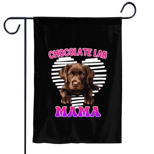 Labrador Retriever CHOCOLATE LAB MOM Labrador Garden Flags