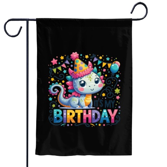 Its My Birthday Sweet Birthday Dragon Garden Flags