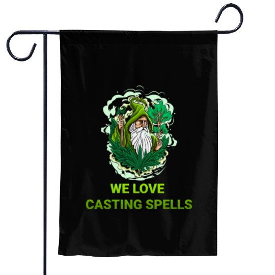 We Love Casting Spells Shadow Wizard Money Gang Garden Flags