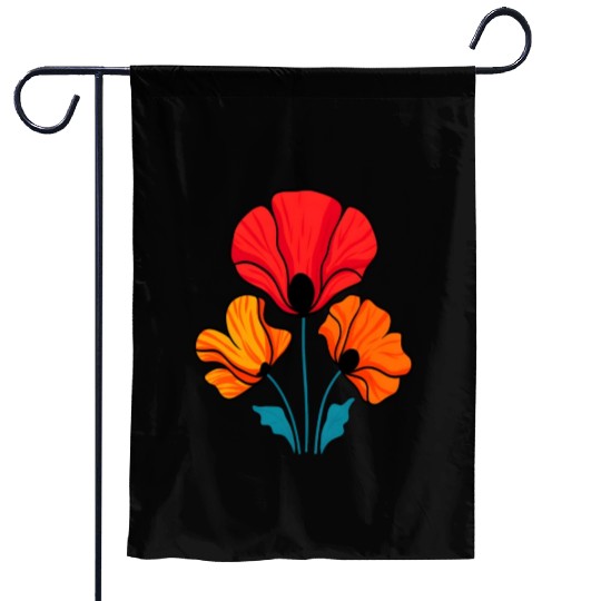 Poppy Bloom Garden Flags