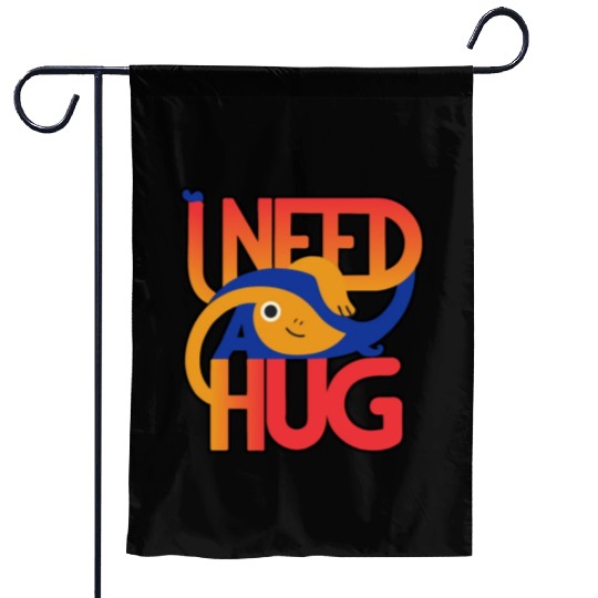 Embrace Me: Typography for the Heartfelt Garden Flags